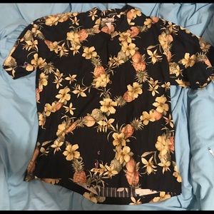 Tommy Bahama Pineapple Hawaiian Mens Shirt Size M